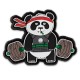 DR WOD - "Deadlift Panda" Rubber Velcro Patch