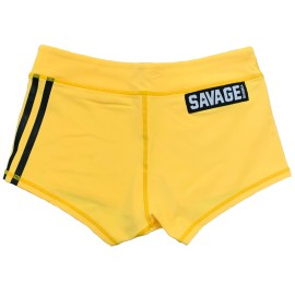 SAVAGE BARBELL - "VIPER SQUAD YELLOW" Women's Shorts