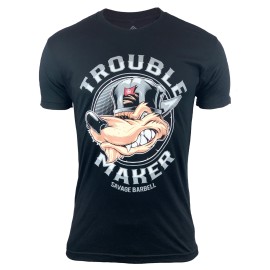 SAVAGE BARBELL - Mens T-Shirt TROUBLE MAKER