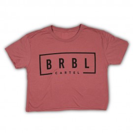 THE BARBELL CARTEL - T-shirt Femme "BRBL CROP" Brick