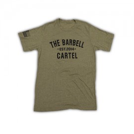 THE BARBELL CARTEL - Men's T-shirt "CLASSIC LOGO" Military Green