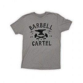 THE BARBELL CARTEL - Men's T-shirt "ANVIL" Stone Gray