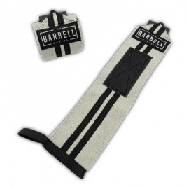 THE BARBELL CARTEL -  ELASTIC WRIST WRAPS BLACK AND GRAY