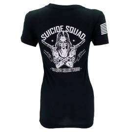 SAVAGE BARBELL - Dames T-shirt "Suicide Squad" zwart