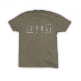 THE BARBELL CARTEL - Heren T-shirt "BRBL" Militair Groen