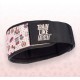 TRAIN LIKE FIGHT - HR Weightlifting Belt - Rainbow Cookie Attitude Soft Pink Edition