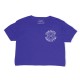 THE BARBELL CARTEL - Crop T-shirt "Powerlifting" Royal Blue
