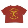 THE BARBELL CARTEL - Crop T-shirt "Weightlifting" Red