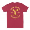 THE BARBELL CARTEL - Men's T-shirt "Weightlifting" Cranberry