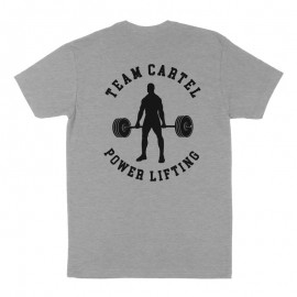 THE BARBELL CARTEL - T-shirt Homme "Power Lifting" Gray