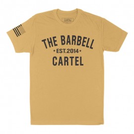 THE BARBELL CARTEL - Men's T-shirt "CLASSIC LOGO" Gold