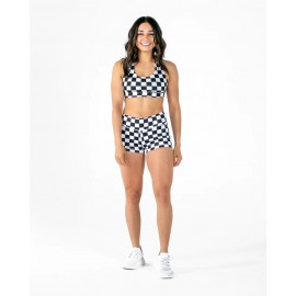 THE BARBELL CARTEL - Brassière "GENESIS" Black Checkered