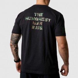 BORN PRIMITIVE - Men's T-shirt "THE HUNGRIEST MAN EATS 2.0" Black
