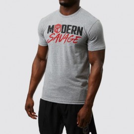 BORN PRIMITIVE - Men's T-shirt "MODERN SAVAGE" Dark Heather Gray