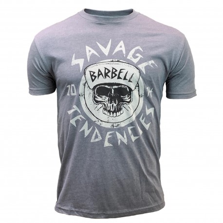 SAVAGE BARBELL - Men's T-Shirt "SAVAGE TENDENCIES" Heavy Metal