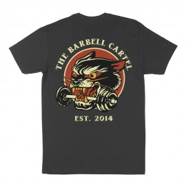 THE BARBELL CARTEL - T-shirt voor Heren "Wild Cat" Black