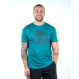 NORTHERN SPIRIT - Men's T-shirt "NS Chill Skull 2.0" Emerald